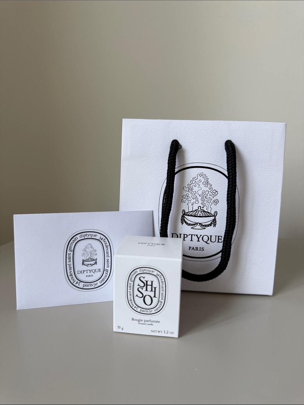 Diptyque Mini Candle with stickers
